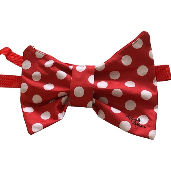 Disney Handbags - Minnie Mouse New Red White Polka Dot Bow Fanny Waist Pack by Disney